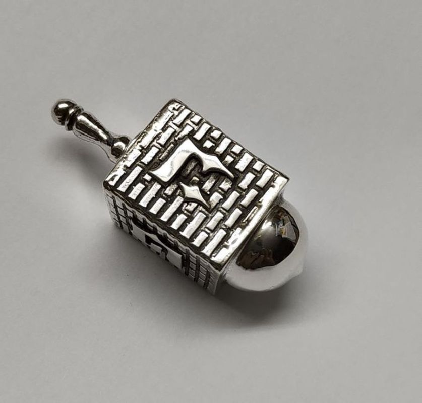Hanukah Dreidel Silver Kotel - Image 4