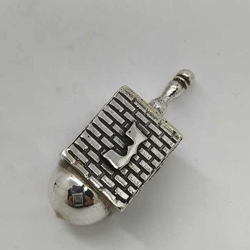 Hanukah Dreidel Silver Kotel - Image 5