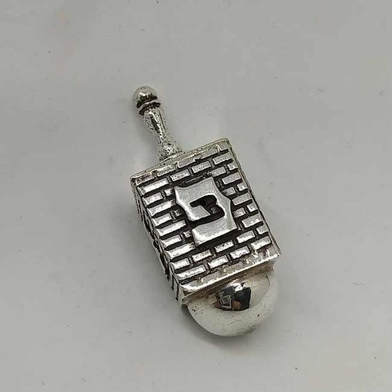 Hanukah Dreidel Silver Kotel - Image 6