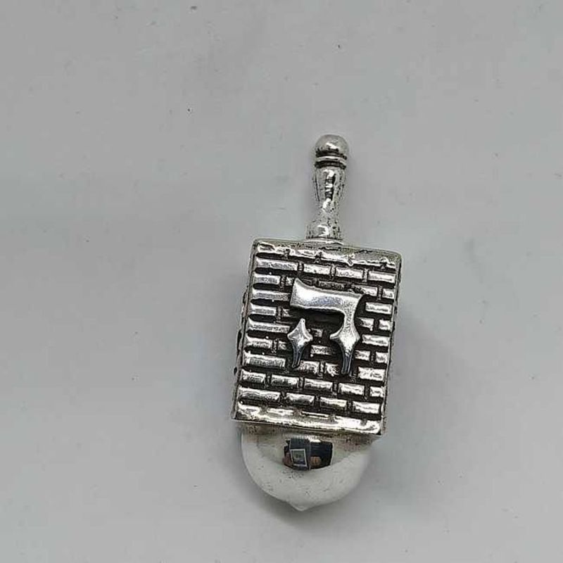 Hanukah Dreidel Silver Kotel - Image 7