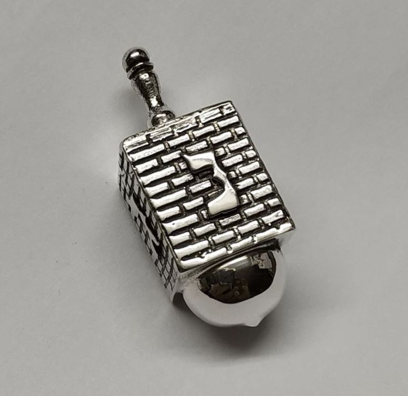 Hanukah Dreidel Silver Kotel - Image 10