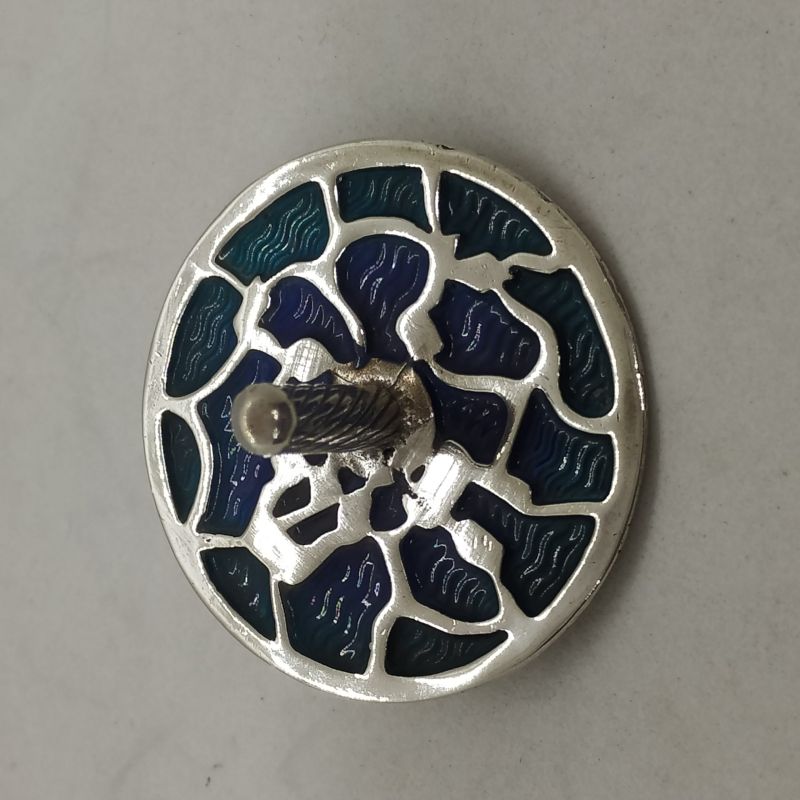 Hanukah Dreidel Enameled Blue - Image 5