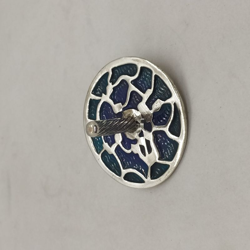 Hanukah Dreidel Enameled Blue - Image 6