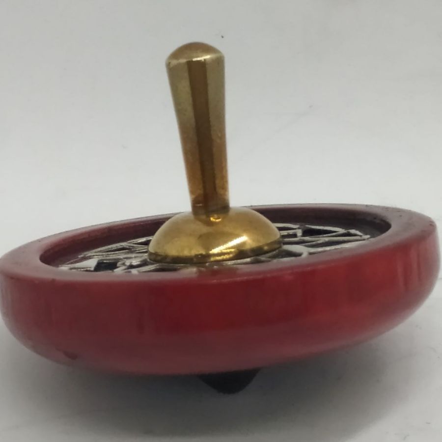 Dreidel Silver Wood Brass - Image 5