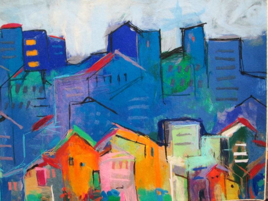 Jerusalem houses Soft Art - Image 3