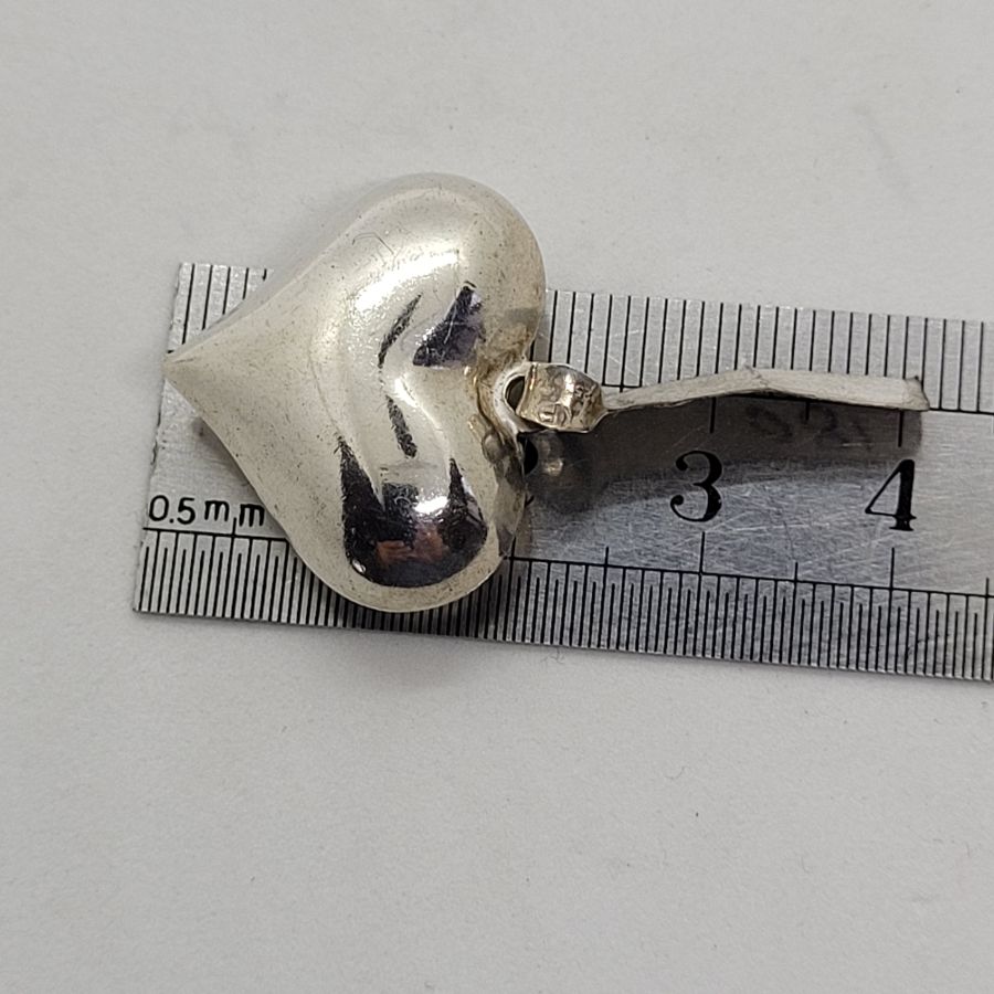 Silver Heart Shape Pendant - Image 6
