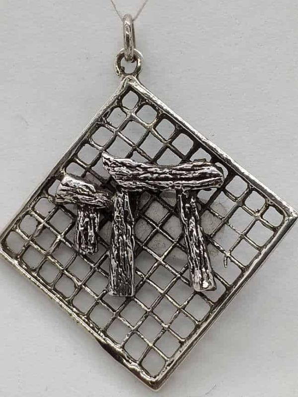 Chai Square Net Pendant - Image 7