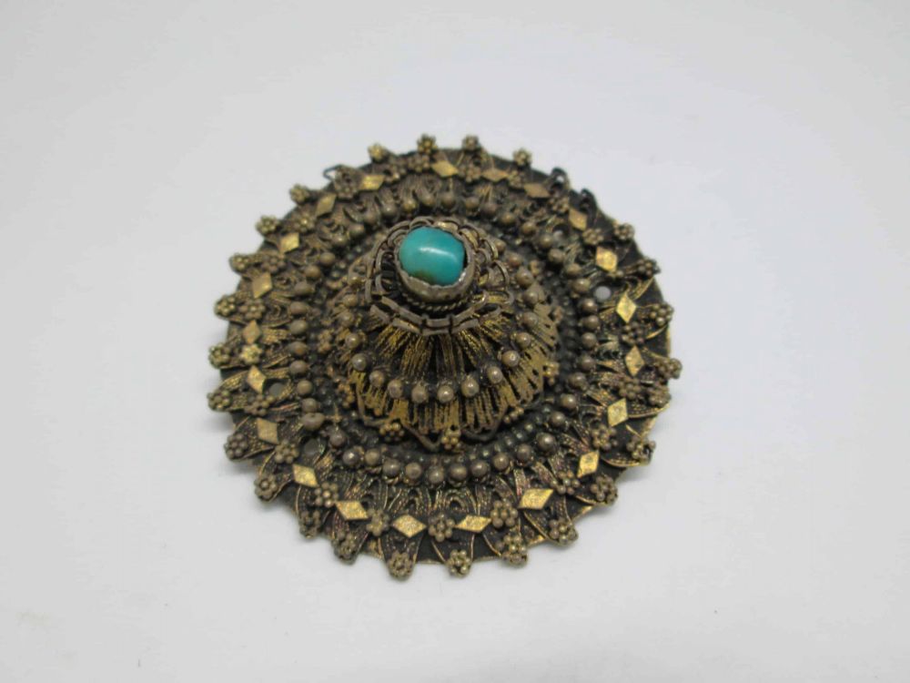 Jewelry Yemenite filigree pin - Image 5