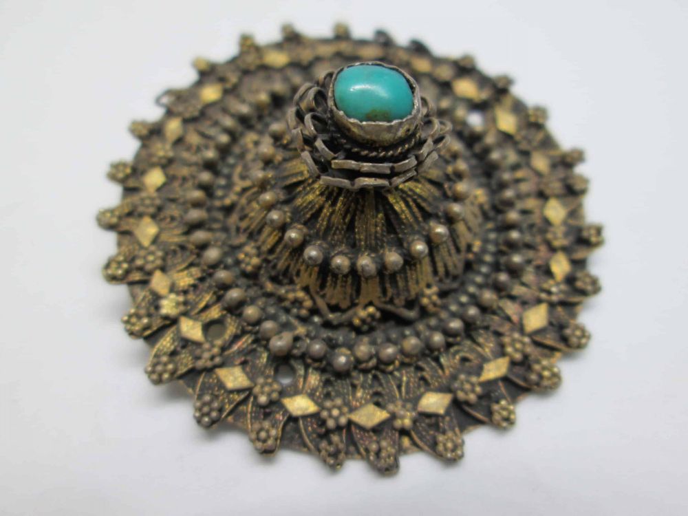 Jewelry Yemenite filigree pin - Image 2