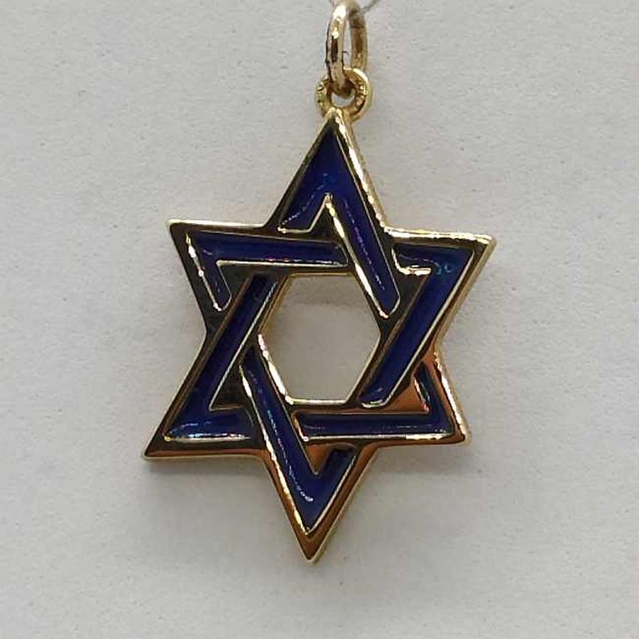 Star Pendant Blue Enamel - Image 4