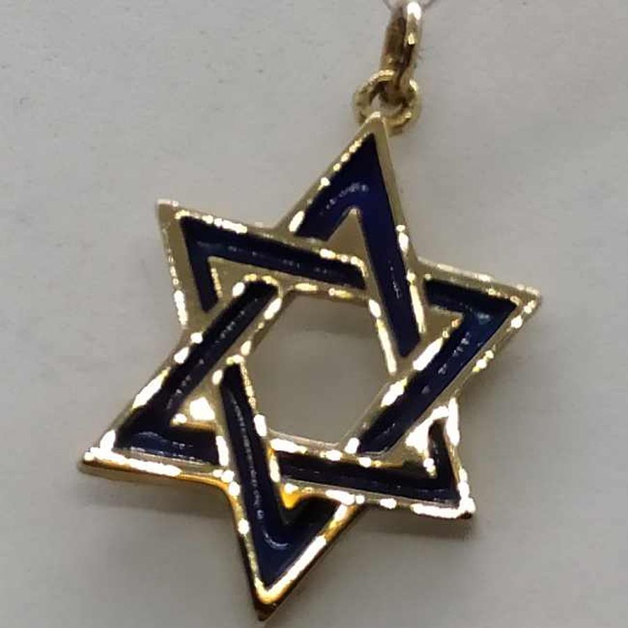 Star Pendant Blue Enamel - Image 5