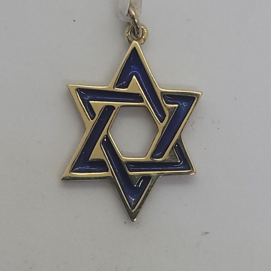 Star Pendant Blue Enamel - Image 7