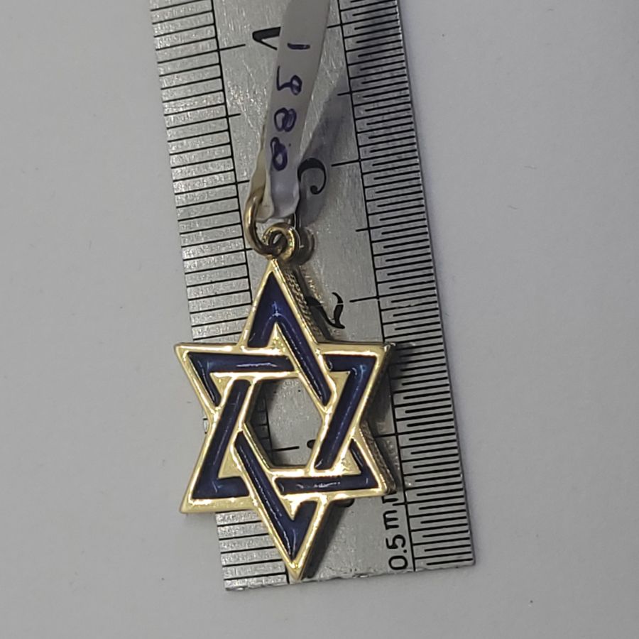 Star Pendant Blue Enamel - Image 8