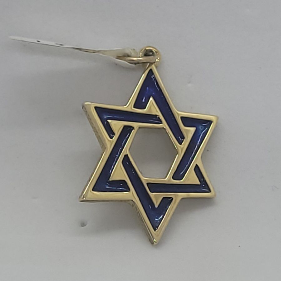Star Pendant Blue Enamel - Image 10