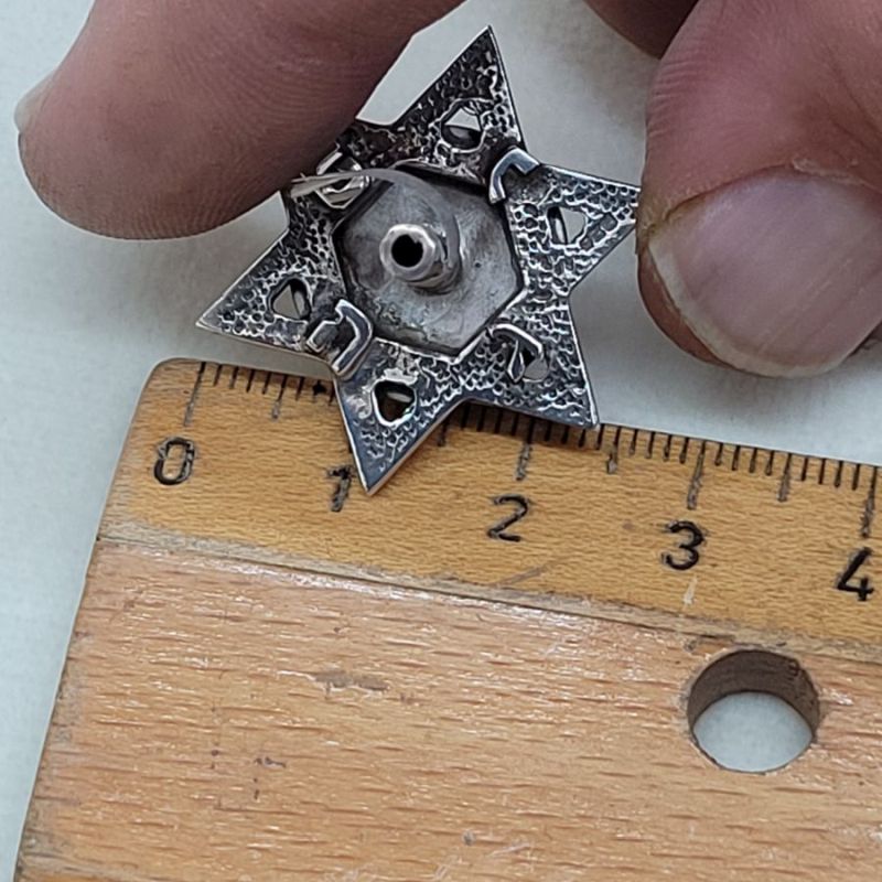 Hanukah Dreidel Silver MagenDavid - Image 10