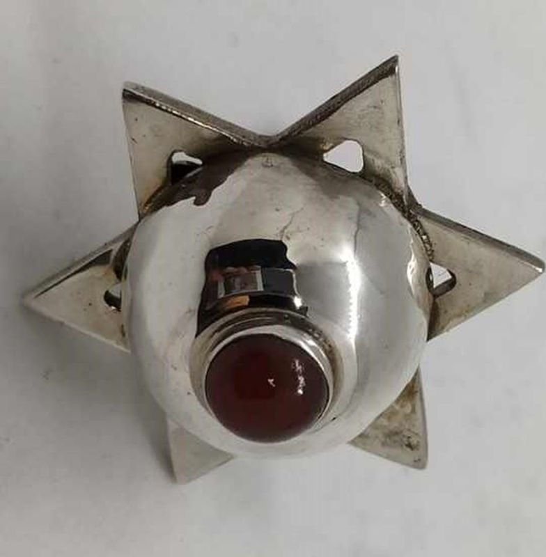 Hanukah Dreidel Silver MagenDavid - Image 3