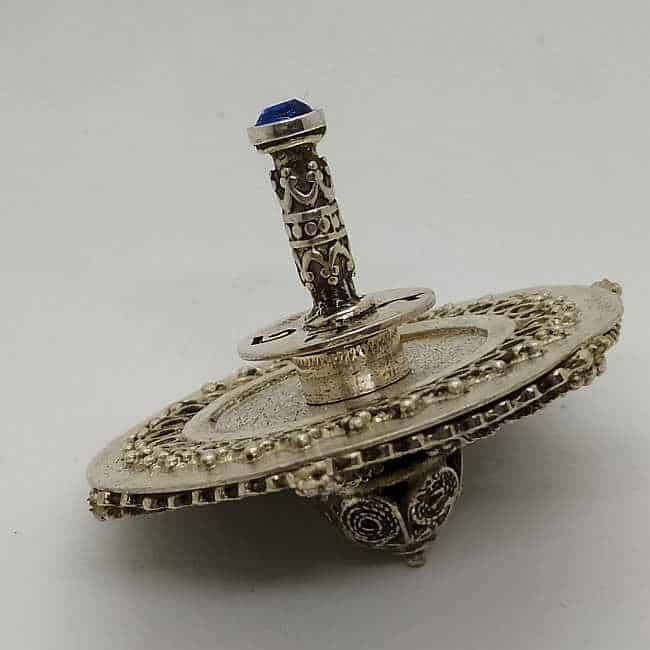 Dreidel Silver Hexagon Filigree - Image 5