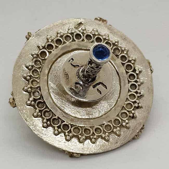 Dreidel Silver Hexagon Filigree - Image 7