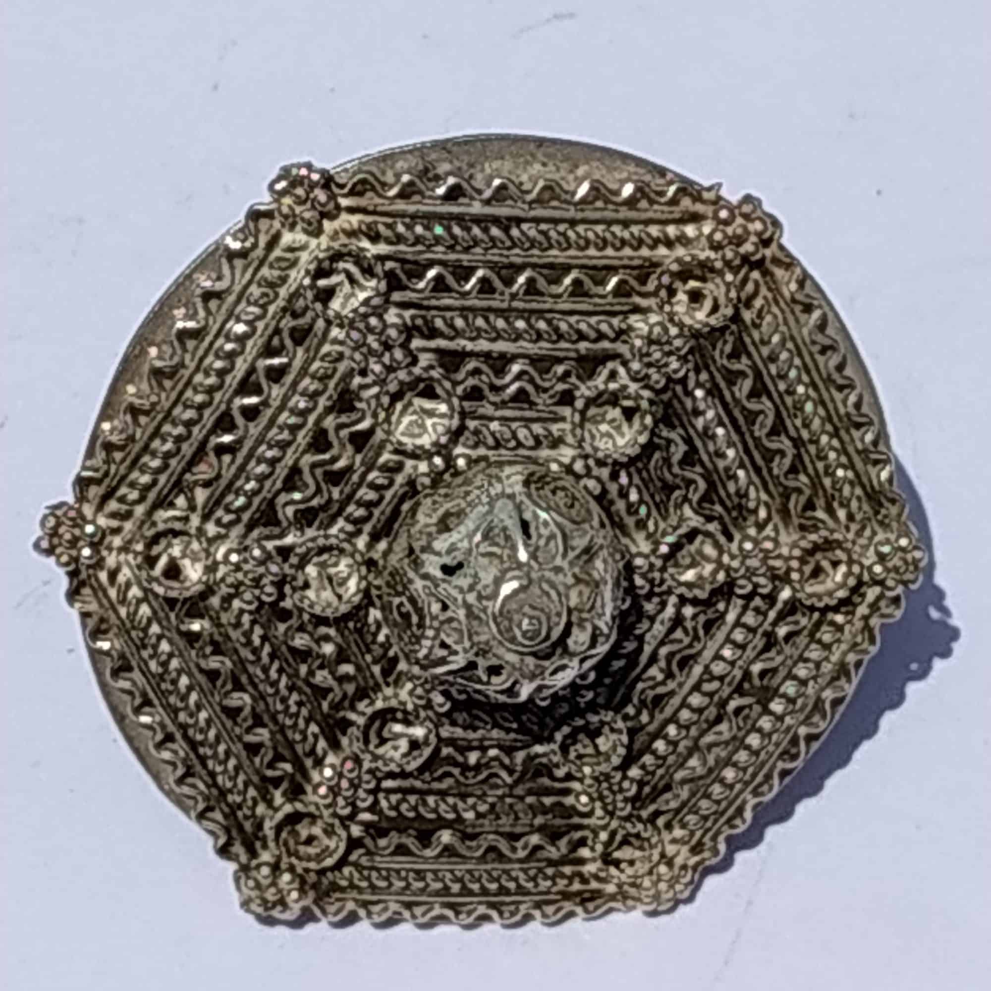 Dreidel Silver Hexagon Filigree - Image 12