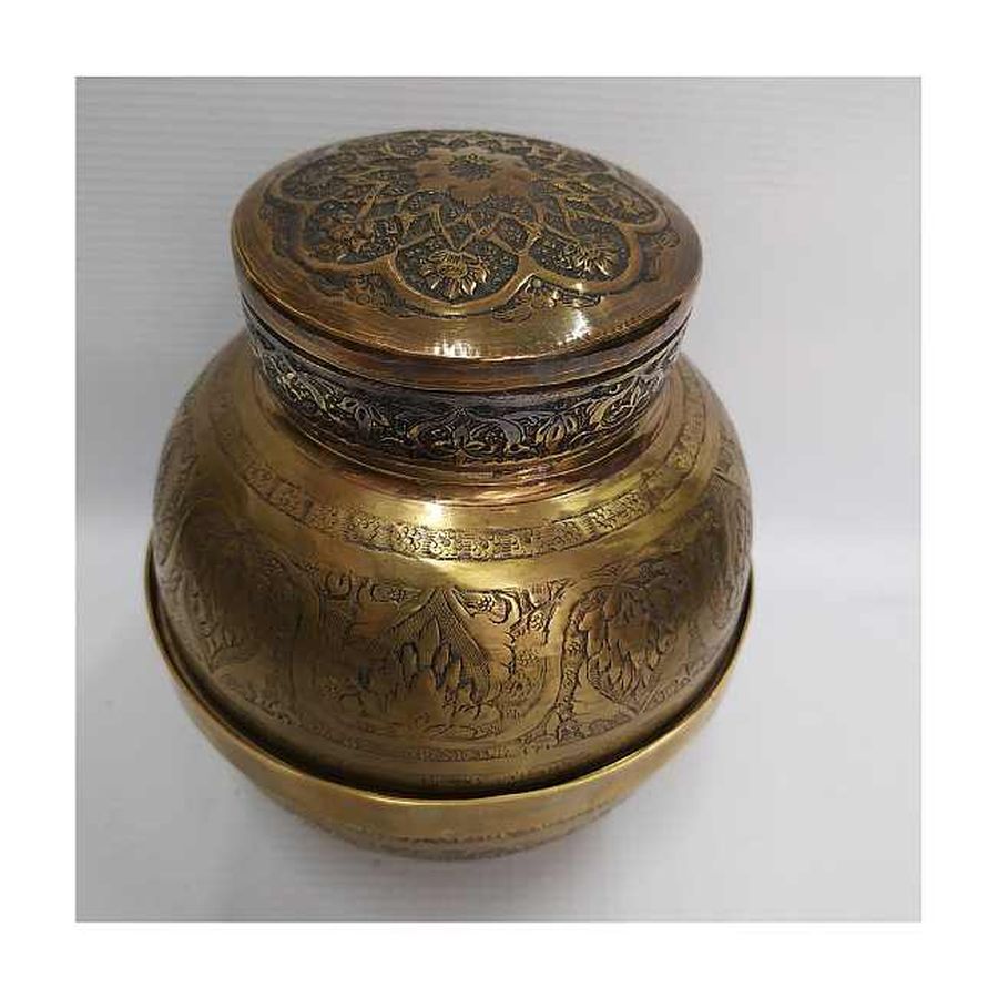 Etrog Box Brass Vintage - Image 3