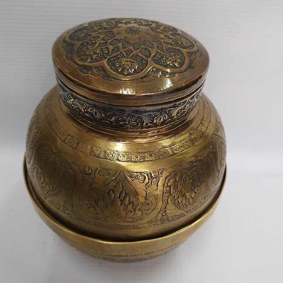 Etrog Box Brass Vintage - Image 4