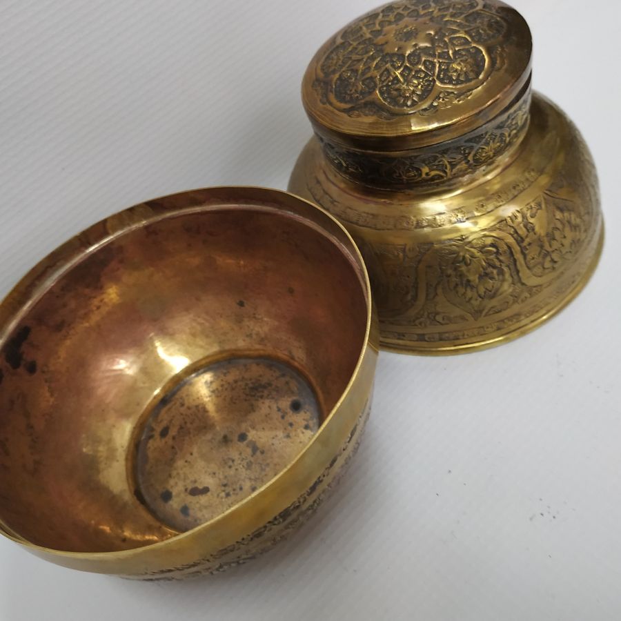 Etrog Box Brass Vintage - Image 7