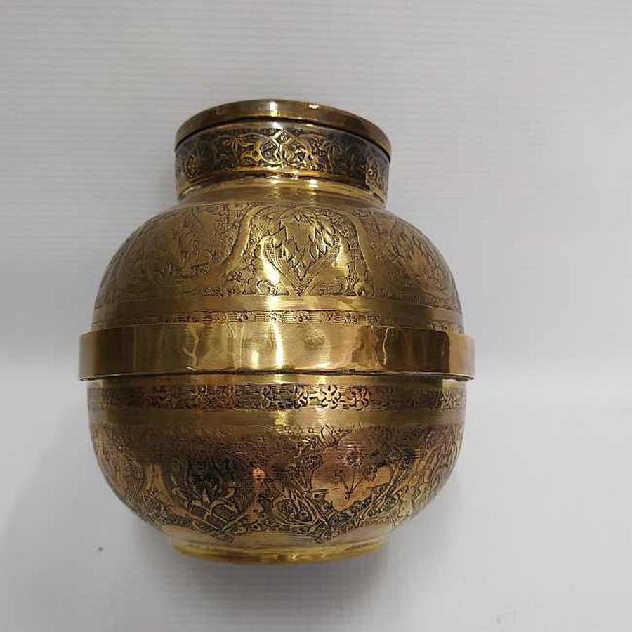 Etrog Box Brass Vintage - Image 8