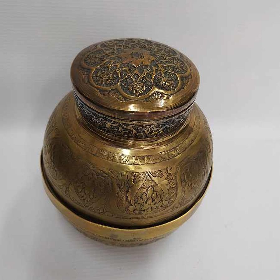 Etrog Box Brass Vintage - Image 10