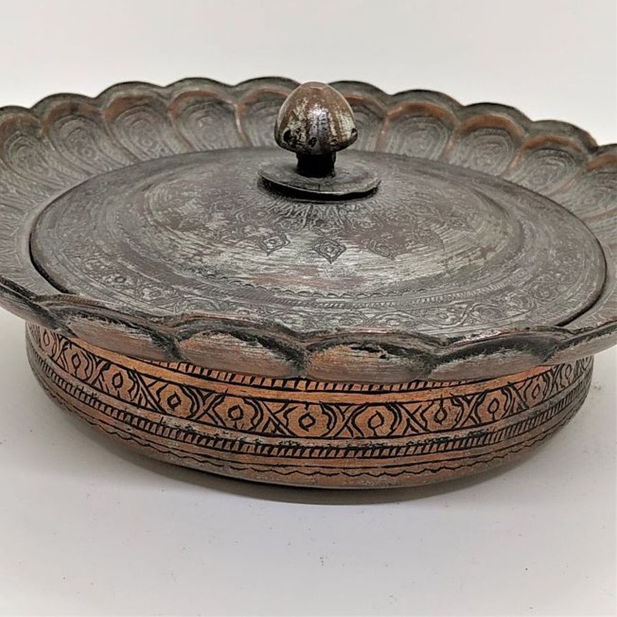 Antique Copper Candy Box - Image 9
