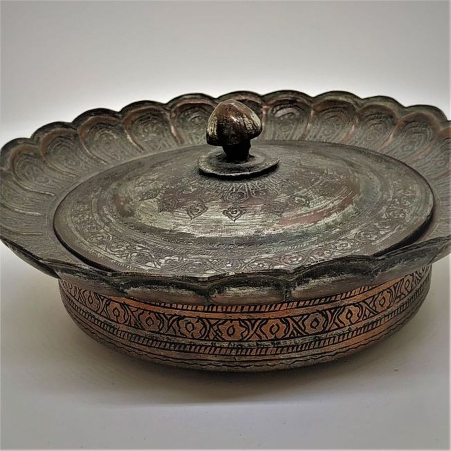 Antique Copper Candy Box - Image 10