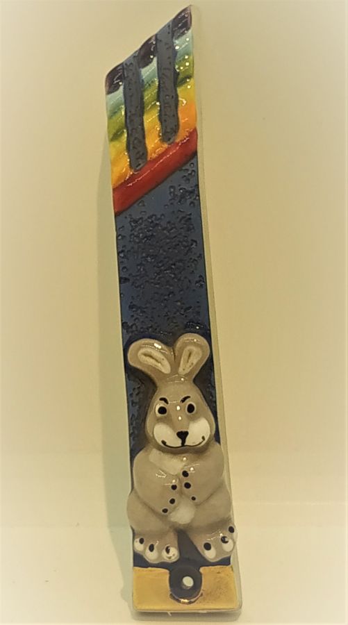 Mezuzah Ceramic Rainbow Mikol - Image 3