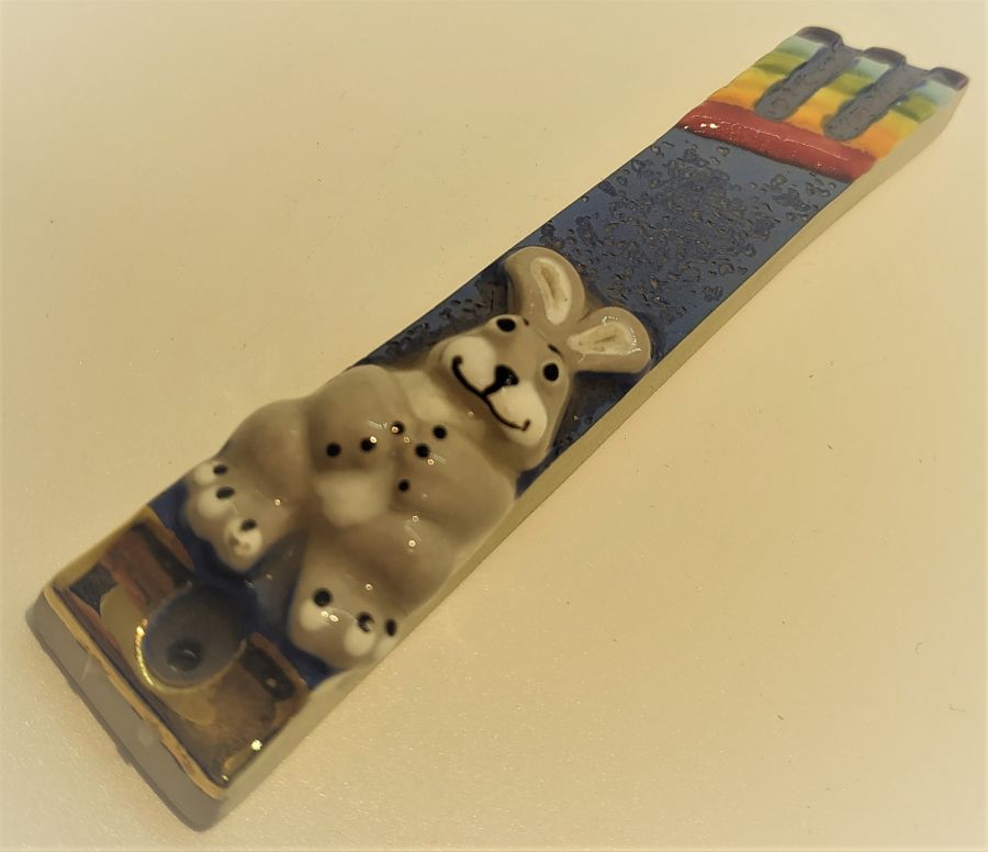 Mezuzah Ceramic Rainbow Mikol - Image 5