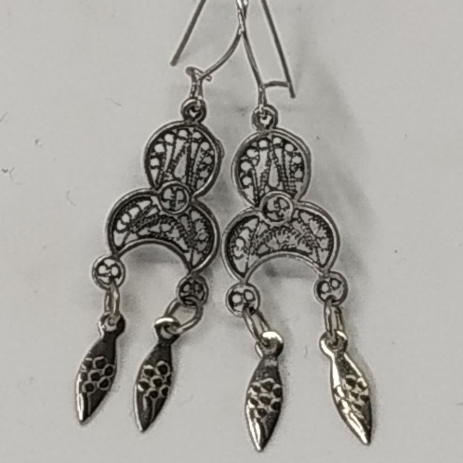 Earrings Yemenite Filigree Fishes - Image 4