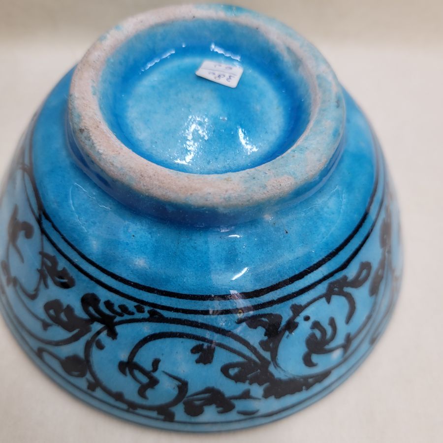 Glazed ceramic bowl peacock - Image 11
