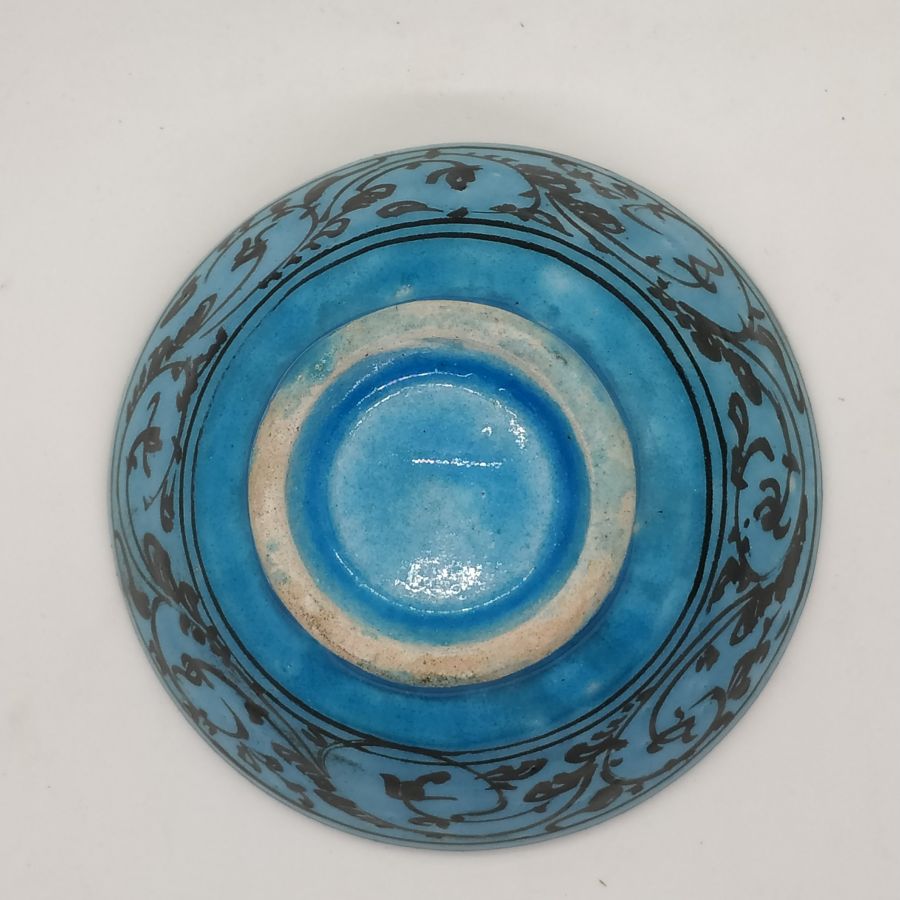 Glazed ceramic bowl peacock - Image 6