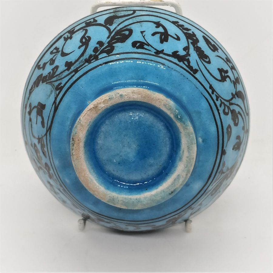 Glazed ceramic bowl peacock - Image 7