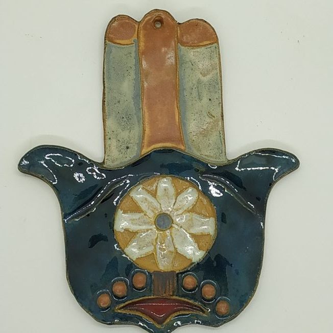 Ceramic Tile Hamsa Round - Image 3