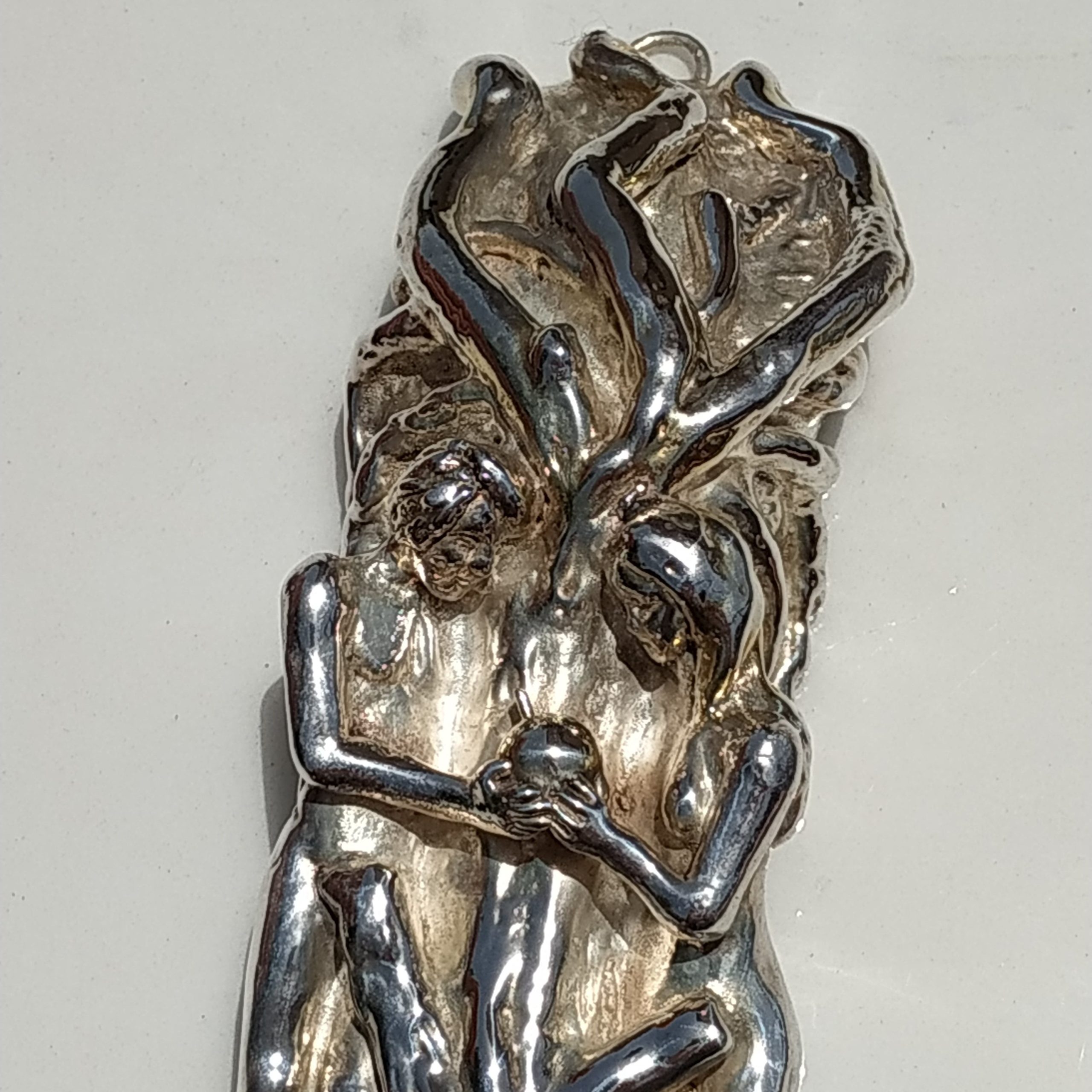 Silver Mezuzah Adam Eve* - Image 6