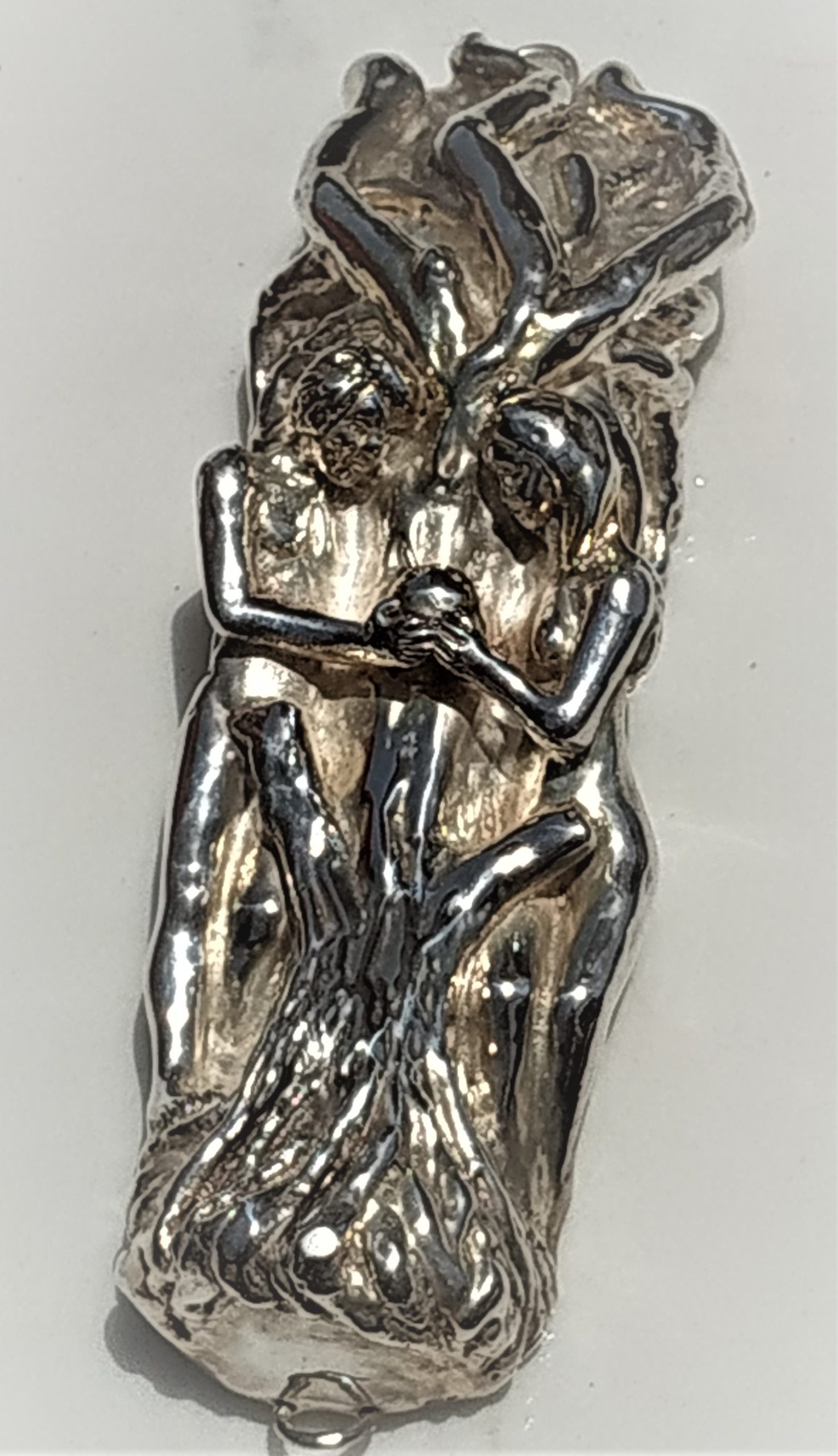 Silver Mezuzah Adam Eve* - Image 7