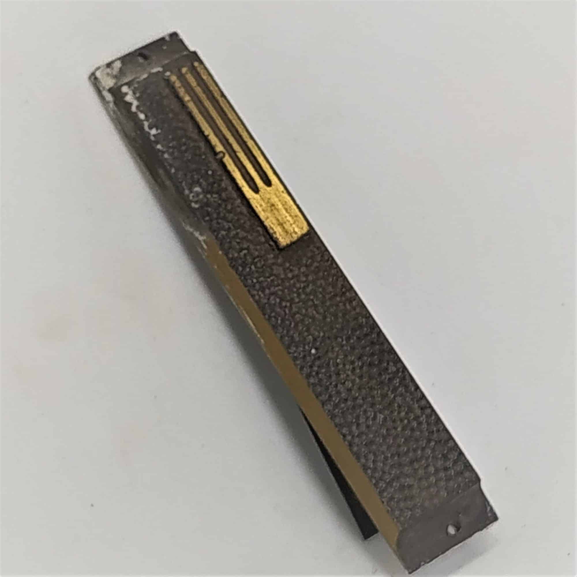Vintage Brass Mezuzah Brown Patina - Image 4