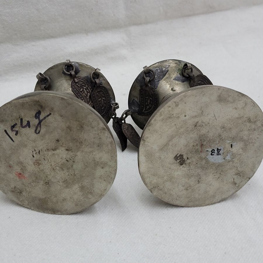 Vintage Mideast Silver Candlesticks - Image 4