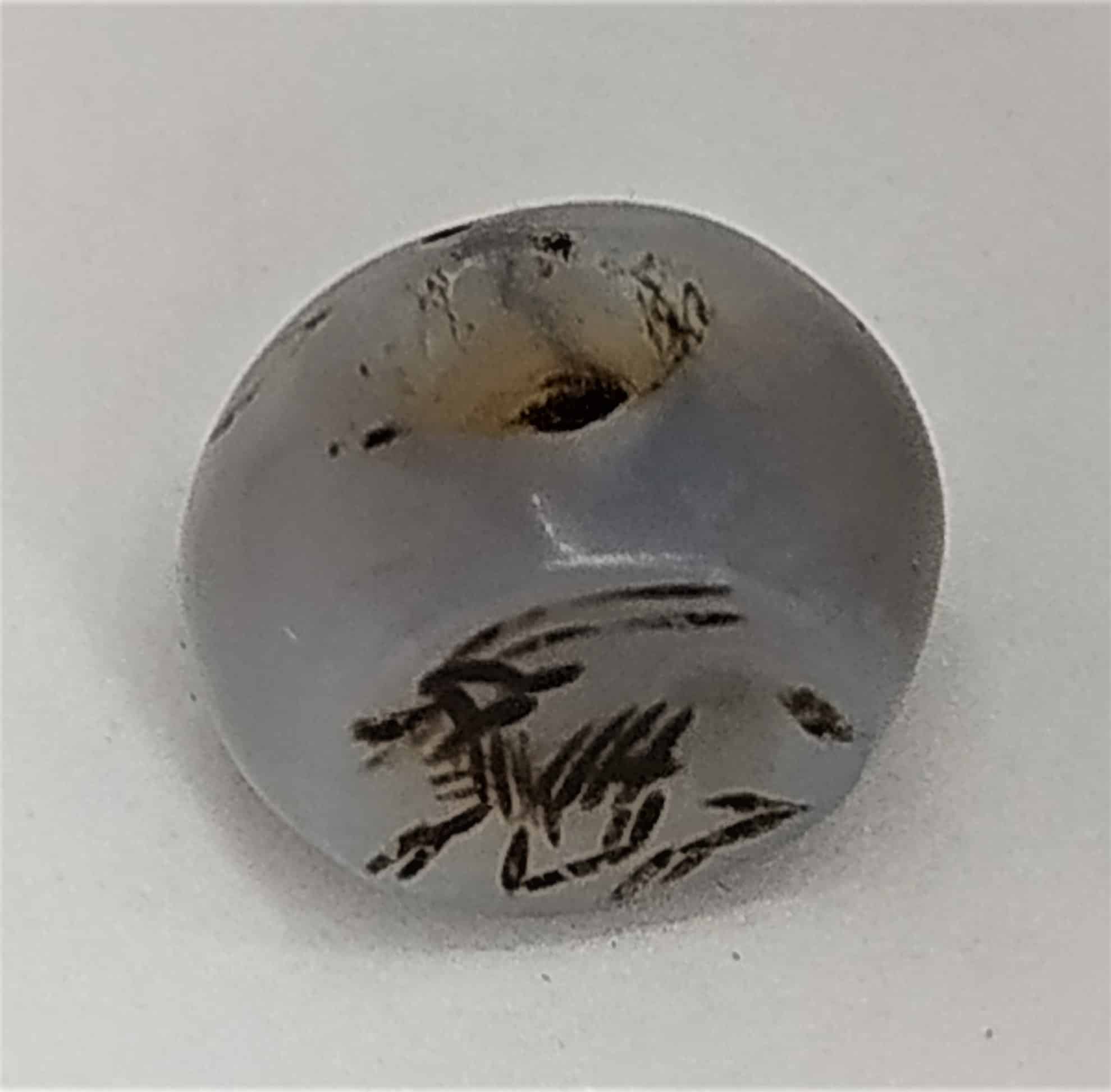 Vintage Seal Agate Bead - Image 4
