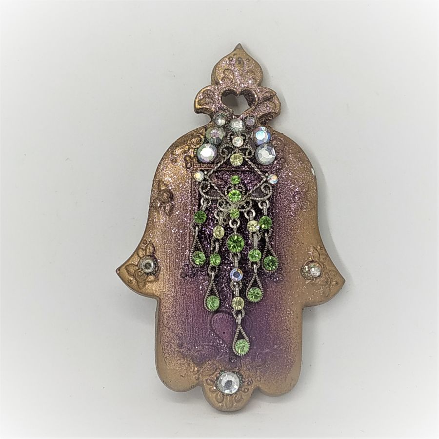 Ceramic Hamsa Crystal Stones - Image 9