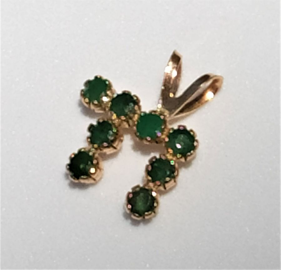 Pendant Gold Hay Emerald - Image 2