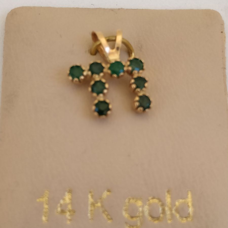 Pendant Gold Hay Emerald - Image 4
