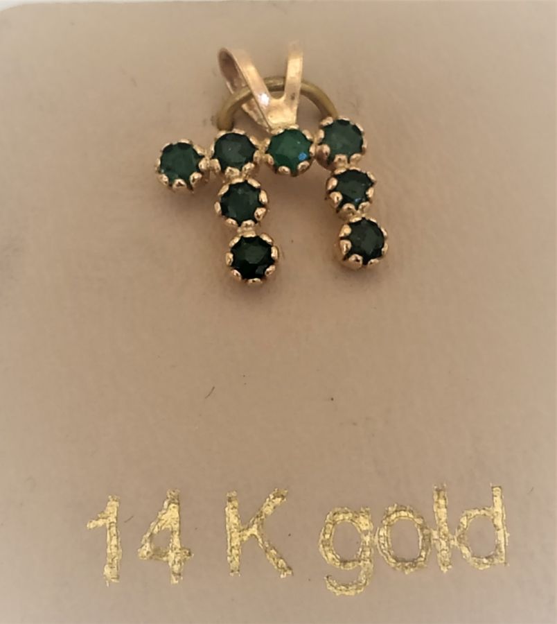 Pendant Gold Hay Emerald - Image 5