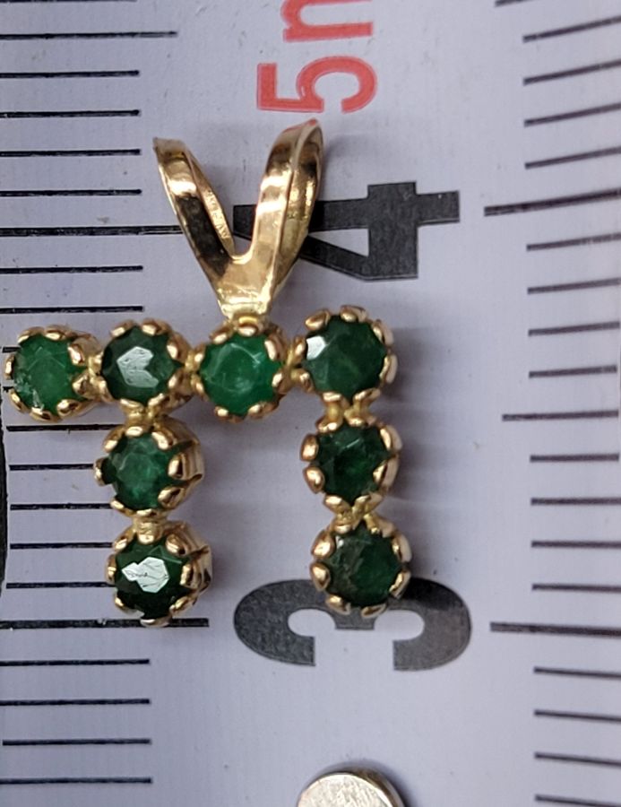 Pendant Gold Hay Emerald - Image 7