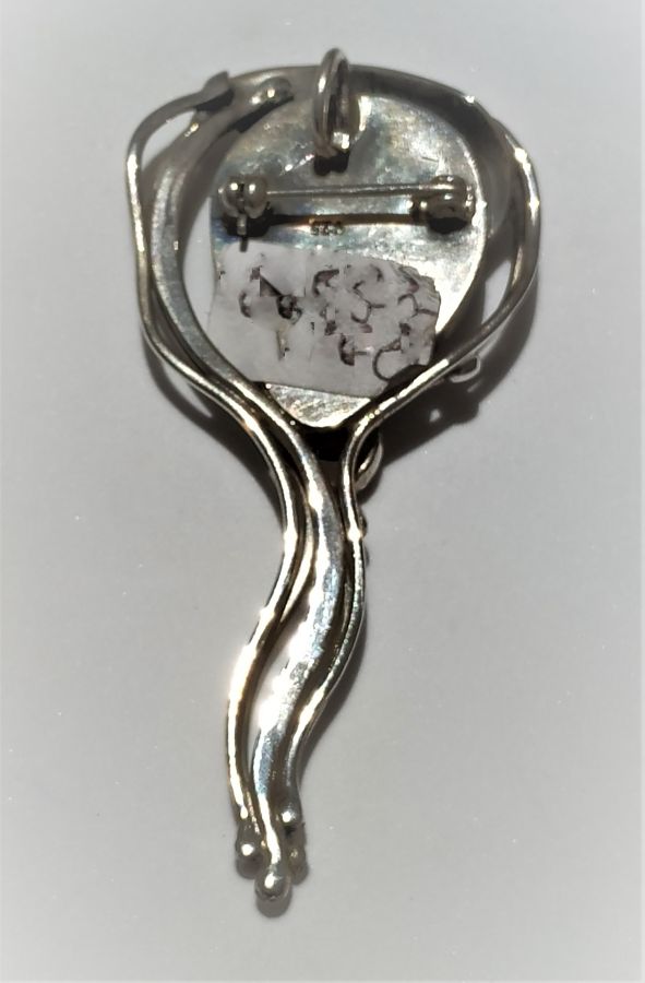 Roman Glass Silver Pendant - Image 4