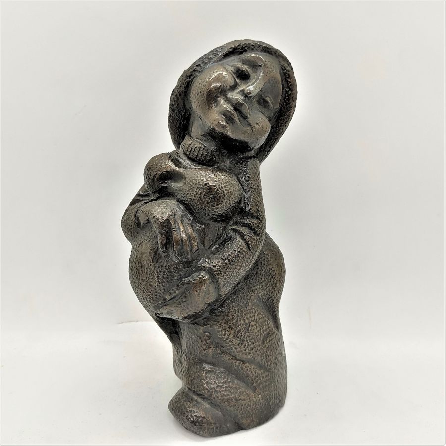 Bronze Sculpture Pregnant Lady - Image 10