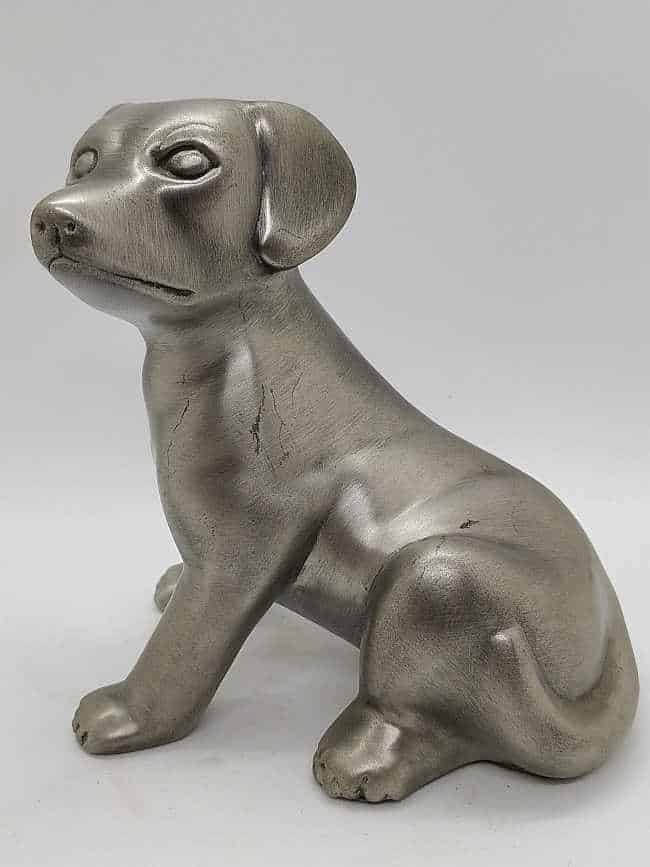 Pewter Sculpture Puppy Dog - Image 3